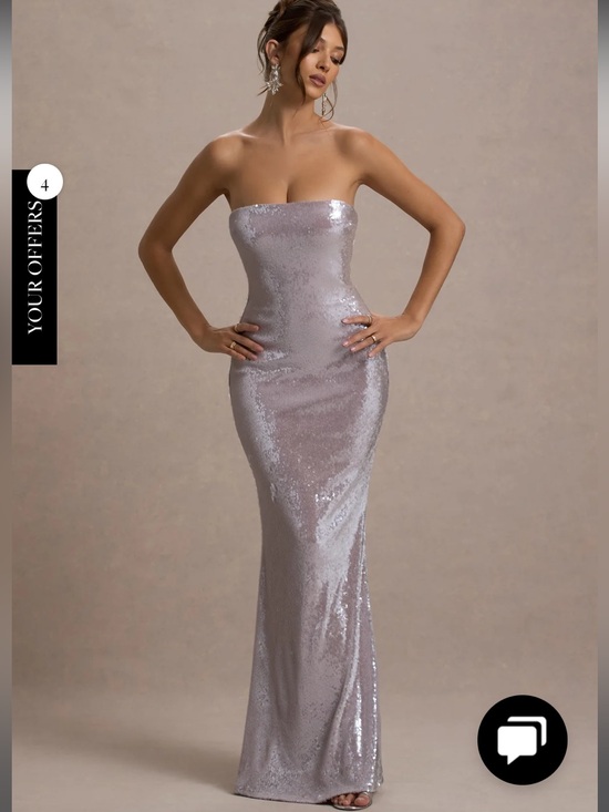 Club L London Dresses & Skirts - Club L London MOONSTONE
Lilac Sequin Bandeau Maxi Dress